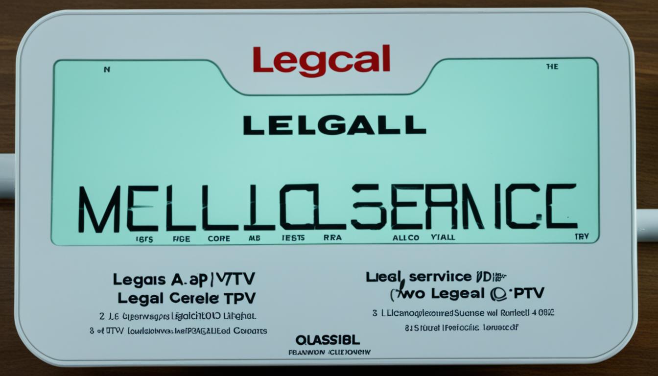 How can I tell if an IPTV service is legal?