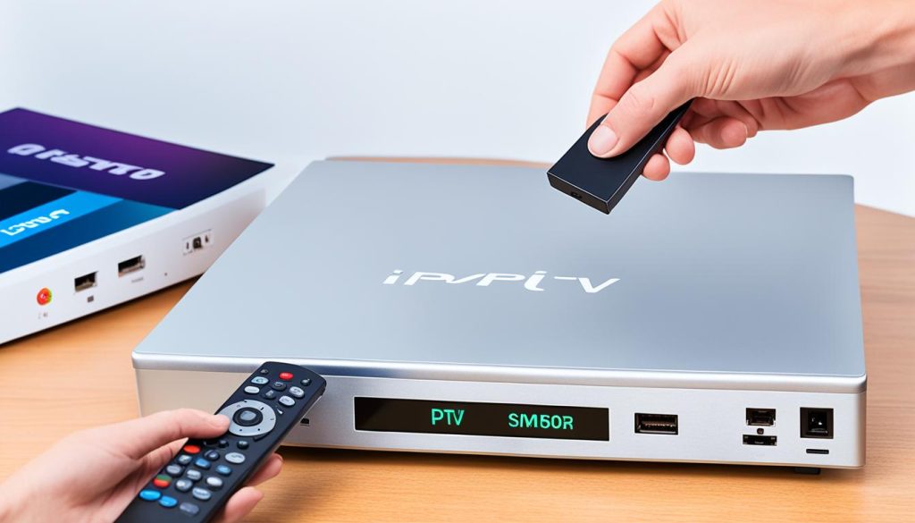 How do I reset my IPTV set-top box?